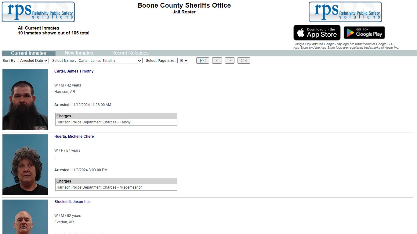 Boone County Sheriffs Office - List Inmates - myr2m.com